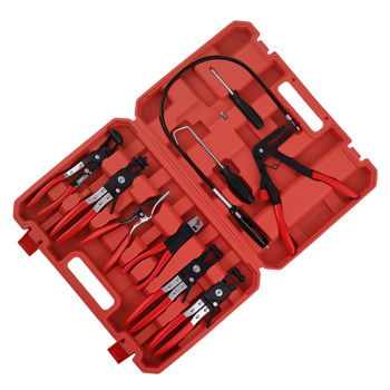 Flexible Automotive Hose Clamp Clip Plier Tool fit for Swivel Jaw Flat Angled Band