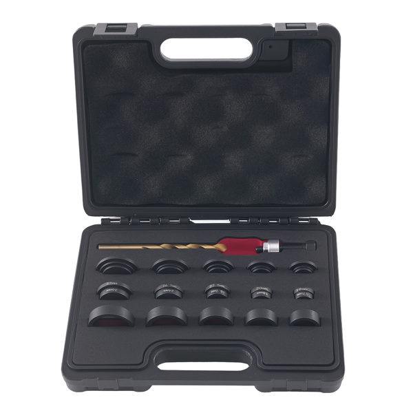 17PC Parking Sensor Hole Cutter Set 17mm-32mm Driver Assist Sensor Install Tool-9