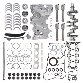 Engine Rebuild Kit w/ Crankshaft Rods Timing Cover Set fit for Kia Hyundai Kona 2.0L