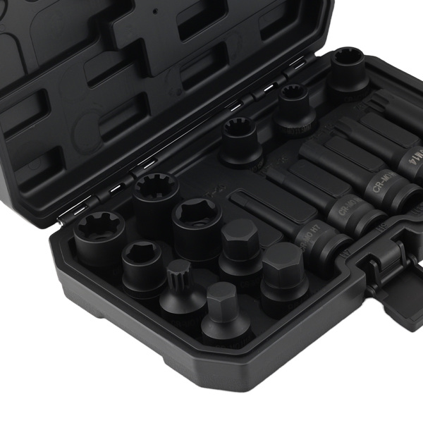 16x Impact Brake Caliper Special Socket Set fit for Audi BMW Ford M14 M18 H14 H17-5