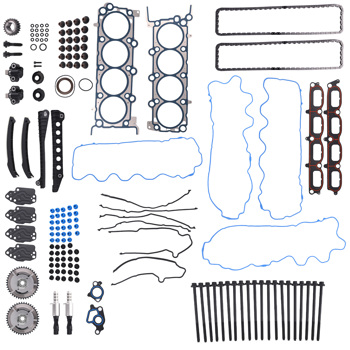 Engine Timing Chain Kit Head Gasket Set fit for Ford Expedition F150 Navigator 5.4L