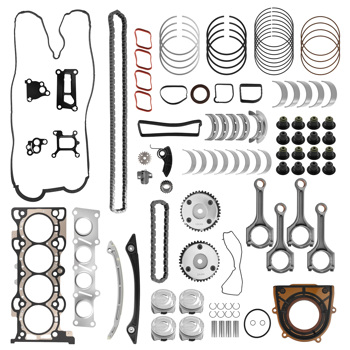 Engine Rebuild Kit fit for Jaguar XE XF F-PACE 2.0L Timing Chain Gasket Pistons