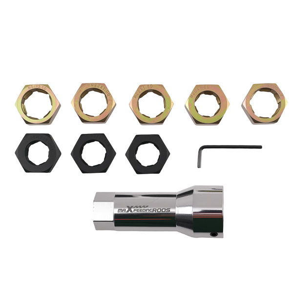 8x Thread Chaser Set fit for Axle/Wheel Studs M20x1.25-M24x2.0 + Extension Bar-8