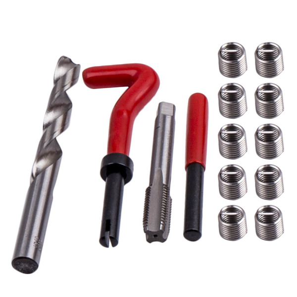 131x  Thread Insert Kit fit for Stripped Holes Metric M5 M6 M8 M10 M12 Coil Repair-4
