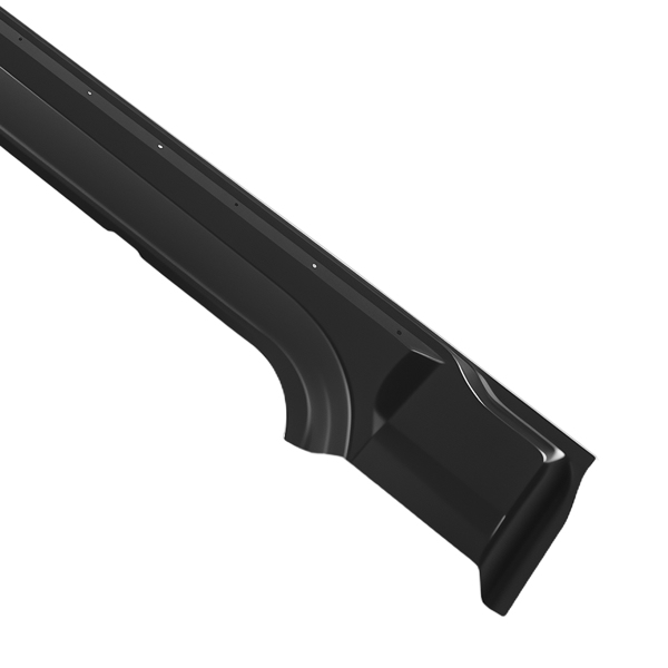 Rocker Panels fit for Ford F-150 2009-2014 Extended Cab Trucks Steel Black-6