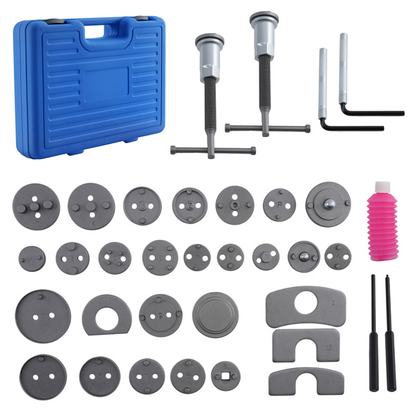 35 pcs Heavy Duty Disc Brake Piston Caliper Compressor Rewind Tool Set-9