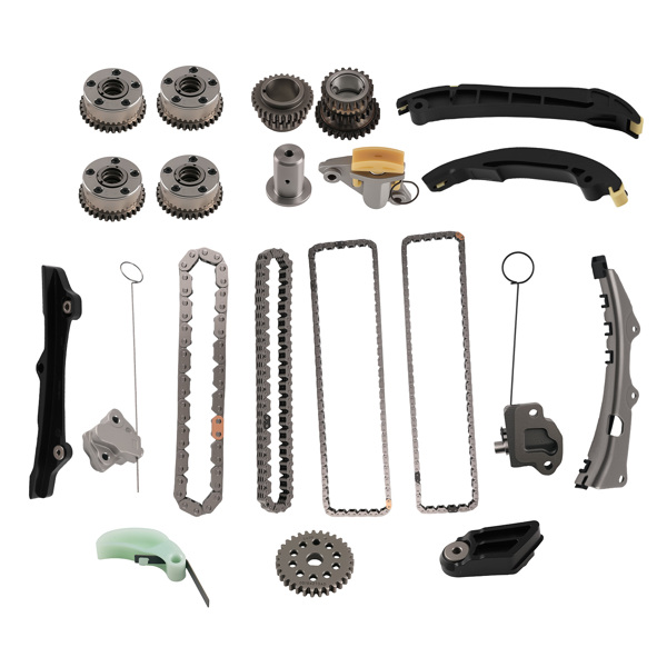 Timing Chain Kit & Camshaft Phaser fit for Maserati Quattroporte S Ghibli S Q4 3.0L-9