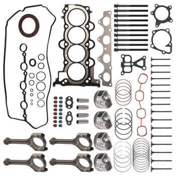 Complete Gasket Piston Connecting Rods Kit fit for Hyundai Accent 1.6L L4 12-19