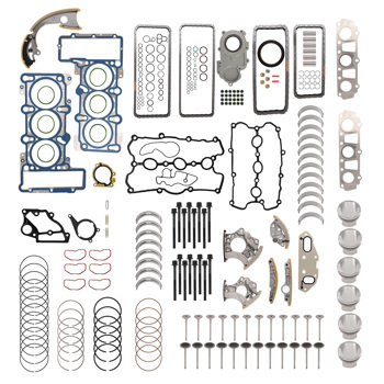Engine Rebuild Kit w/ Pistons & Timing Chain fit for Audi A5 S5 Sportback 3.0T 12-16