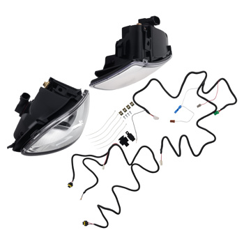Fog Lights Set Fit fit for Honda Civic Coupe Sedan 2/4Dr 2004-05 W/Switch Bulbs Lens