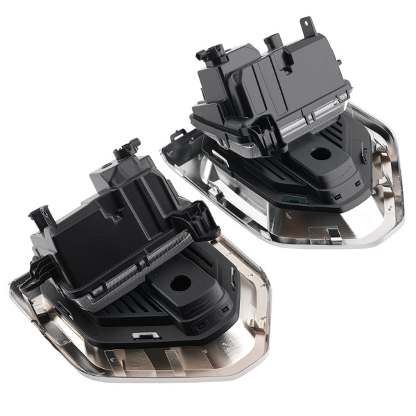 Pair Fog Lights Lamps fit for GMC Sierra 1500 Denali 2019-2022 W/ Bezels LH+RH-1