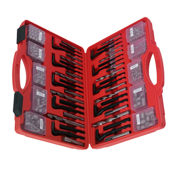 338Pc Engine Automotive Thread Restoration Kit SAE Metric Strip Tool Set