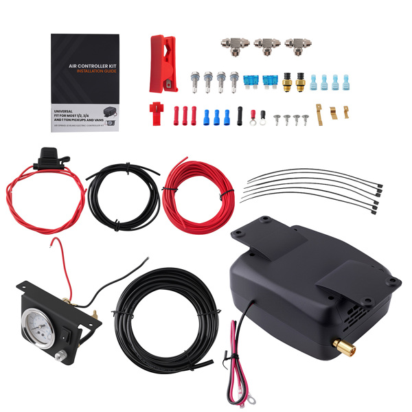 Universal Air Compressor Suspension Springs Controller Kit 12V fit for Vans Pickups-9