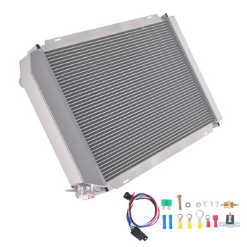 3 Row Engine Radiator w/Shroud Fans fit for Mercury Marquis 1983-1986 EC138
