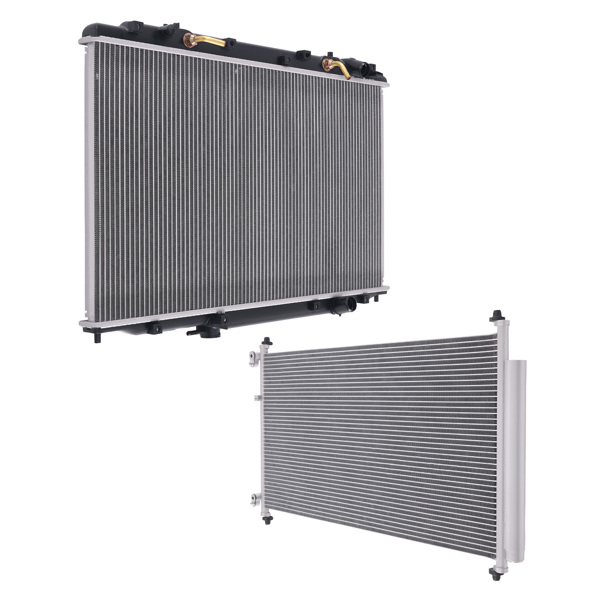 Aluminum Radiator & AC Condenser fit for Honda Odyssey V6 2005-2010 19010RGLA51-9