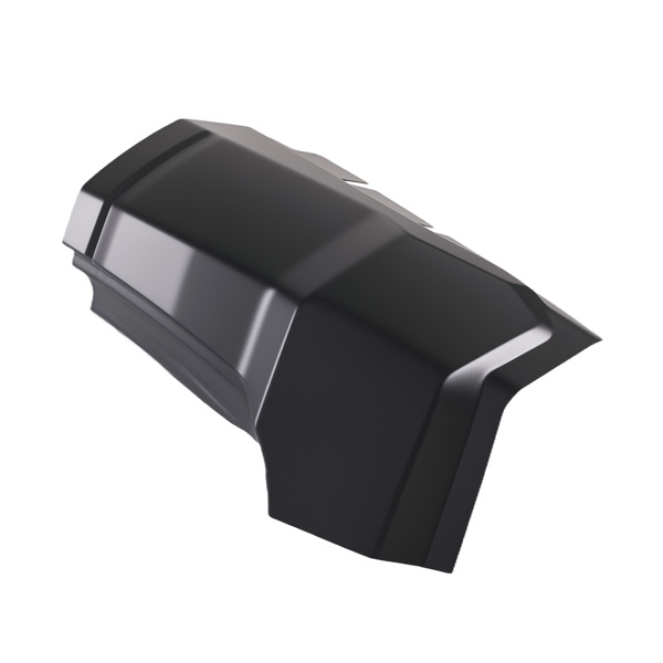 Pair Cab Corner fit for 2009-18 Dodge Ram 1500 Quad Extended Cab Black Steel-8