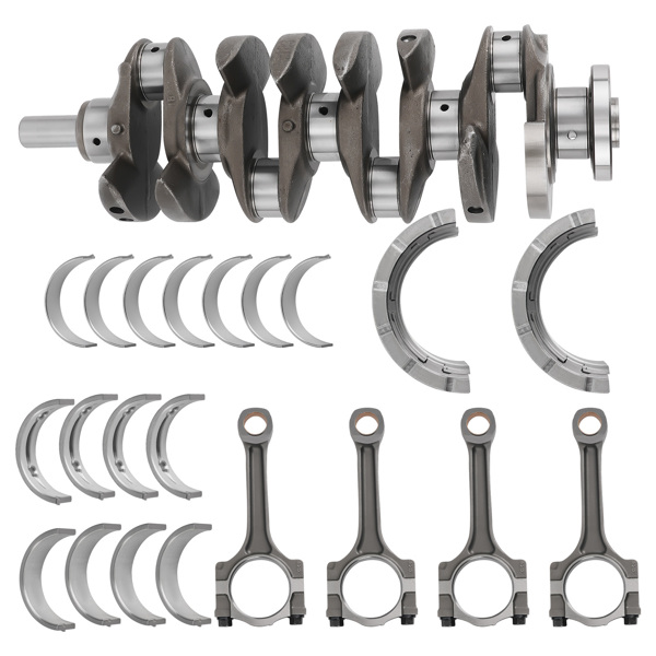 2.4L Engine Crankshaft & Con Rod & Bearings Set fit for Chevy GMC Buick ECOTEC-6