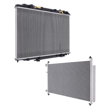 Aluminum Radiator & AC Condenser fit for Honda Odyssey V6 2005-2010 19010RGLA51