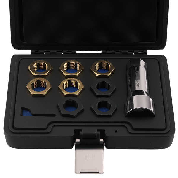 8x Thread Chaser Set fit for Axle/Wheel Studs M20x1.25-M24x2.0 + Extension Bar-1