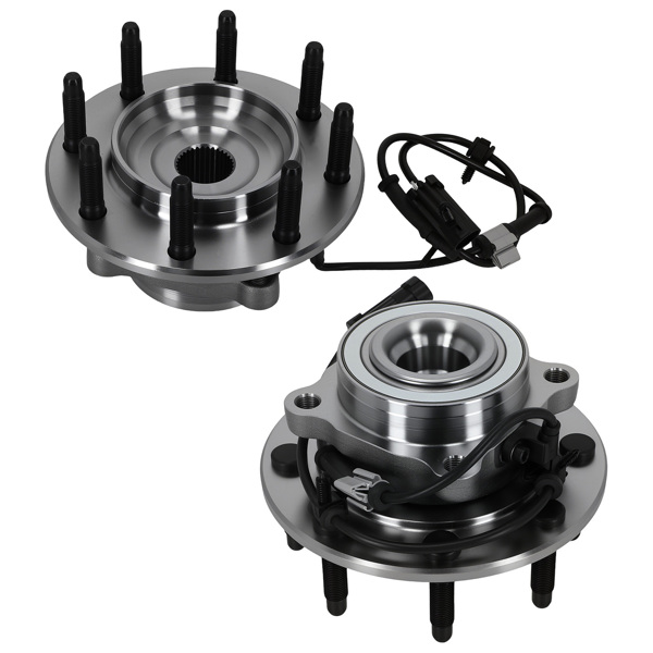 Front Wheel Hub & Bearing Set fit for GMC Sierra 1500 HD 2001-2003 WE515058 4WD-9