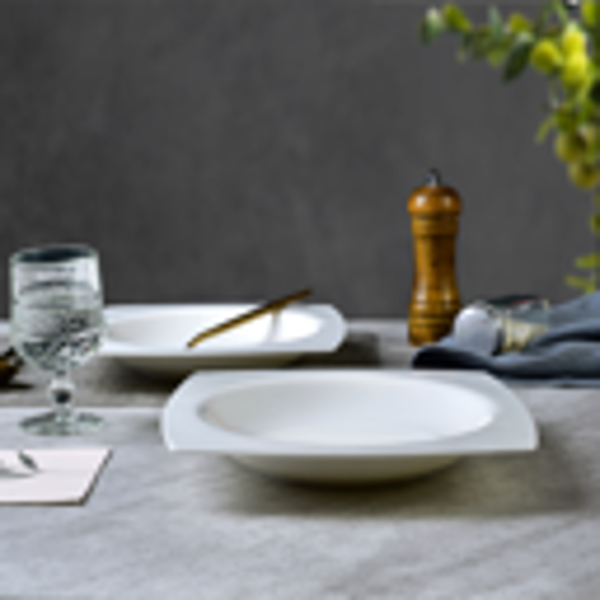 Salad Kitchen Plate set for 6,Square Plate Sets for Elegant Dining,Microwave Safe White Plates Ceramic Tableware Set,Ideal for Home or Restaurant