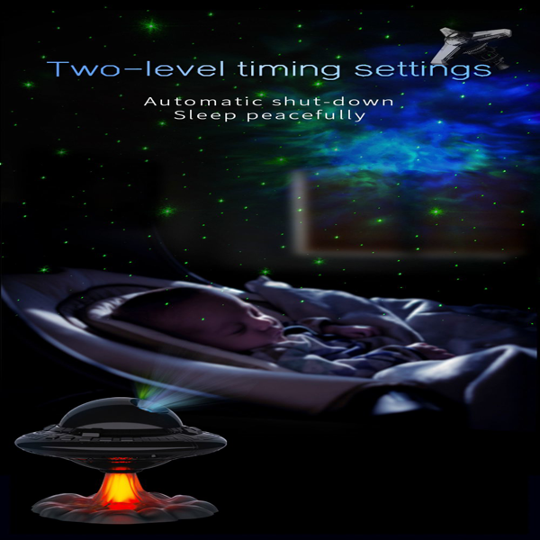 Source factory. Cross-border UFO Starry Sky Projection Lamp. Indoor ambient lighting decoration. Starry Sky Lamp. Complete multinational patent certifications.
