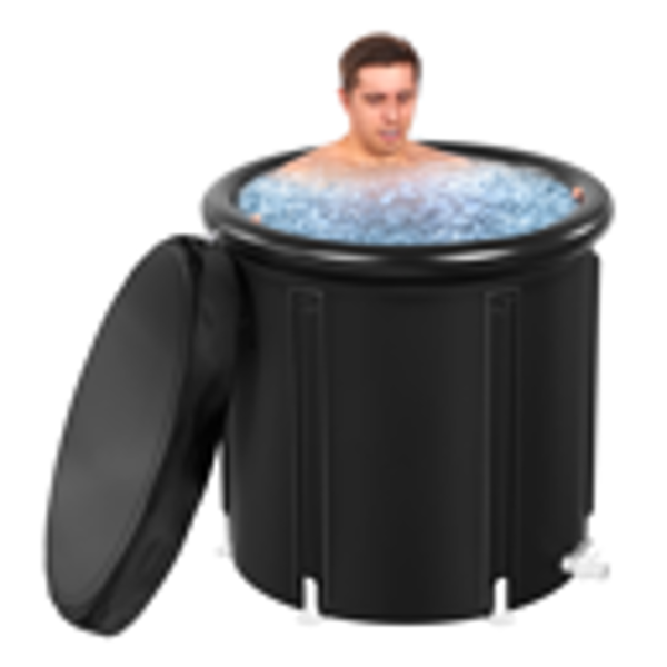 XL Ice Bath Tub for Athletes With Cover 99 Gal Cold Plunge Tub for Recovery, Multiple Layered Portable Ice Bath Plunge Pool Suitable for Gardens, Gyms and Other Cold Water Therapy Training