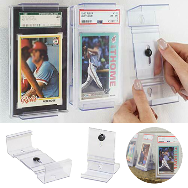 适用卡牌PSA评级BGS卡砖桌面展示框挂墙支架 1个（tk,temu下自提）-9