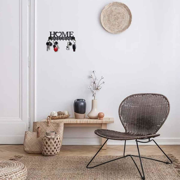 复古金属钥匙架壁挂式乡村入口收纳手工铁钩怀旧家装坚固的钥匙收纳走廊墙面装饰非常适合您的入口或大厅（TikTok、temu下自提）-52