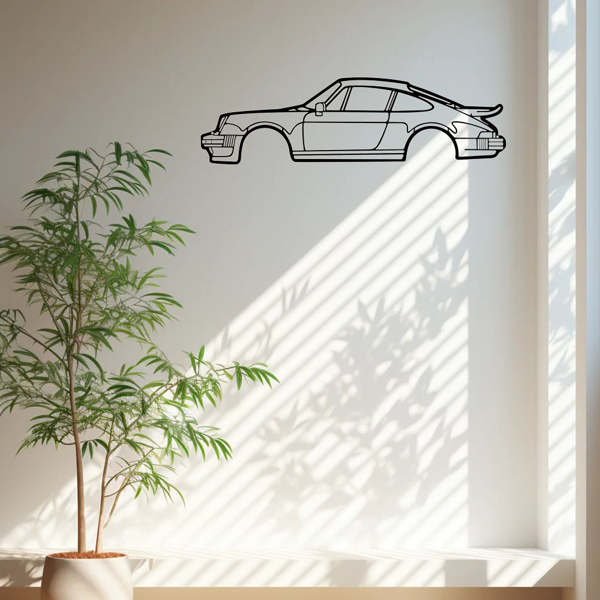 引人注目的墙壁装饰艺术：创意金属铁艺术线911涡轮跑车壁挂。这款居家艺术墙面装饰挂件，以墙面雕塑的形式，为您的空间增添一抹汽车魅力和现代风格。（TikTok、temu下自提）-30