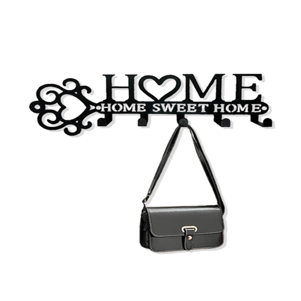 神奇的1件金属墙装钥匙夹，有5个挂钩。这个壁挂，这是一个钥匙夹壁挂，时尚的家用衣架，毛巾架，结合功能和装饰提升你的家（TikTok、temu下自提）-14