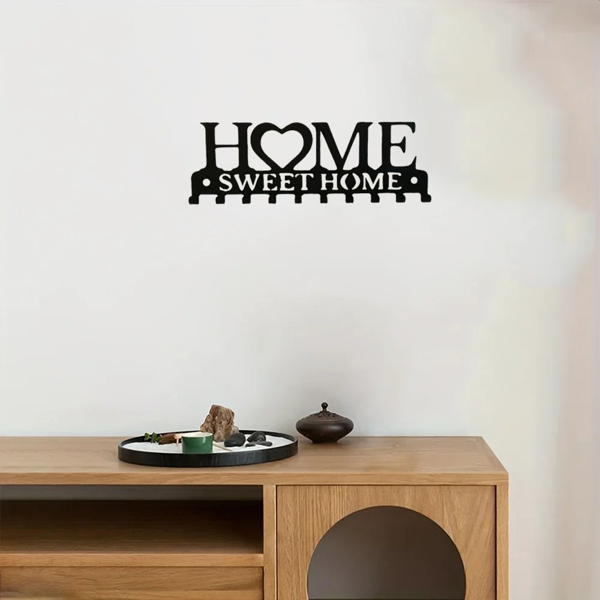 复古金属钥匙架壁挂式乡村入口收纳手工铁钩怀旧家装坚固的钥匙收纳走廊墙面装饰非常适合您的入口或大厅（TikTok、temu下自提）-44