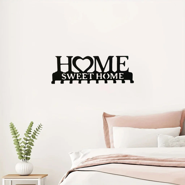 复古金属钥匙架壁挂式乡村入口收纳手工铁钩怀旧家装坚固的钥匙收纳走廊墙面装饰非常适合您的入口或大厅（TikTok、temu下自提）-24