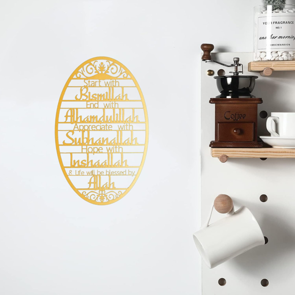 华丽的壁挂式咖啡杯架由金属制成，配有外套和衣架的挂钩，一个非常时尚的墙壁组织者，实用钩子（TikTok、temu下自提）-9