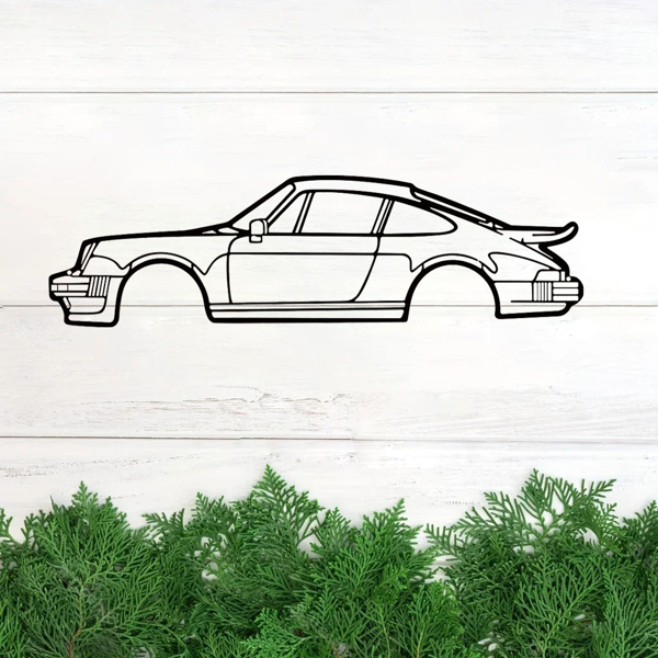 引人注目的墙壁装饰艺术：创意金属铁艺术线911涡轮跑车壁挂。这款居家艺术墙面装饰挂件，以墙面雕塑的形式，为您的空间增添一抹汽车魅力和现代风格。（TikTok、temu下自提）-33