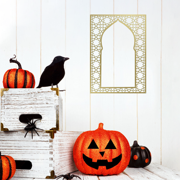 典雅的阿拉伯风格伊斯兰金属墙艺术：时尚百搭，适合室内外装饰和回教礼品（TikTok、temu下自提）-23