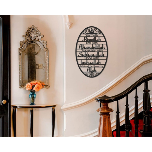 华丽的壁挂式咖啡杯架由金属制成，配有外套和衣架的挂钩，一个非常时尚的墙壁组织者，实用钩子（TikTok、temu下自提）-14