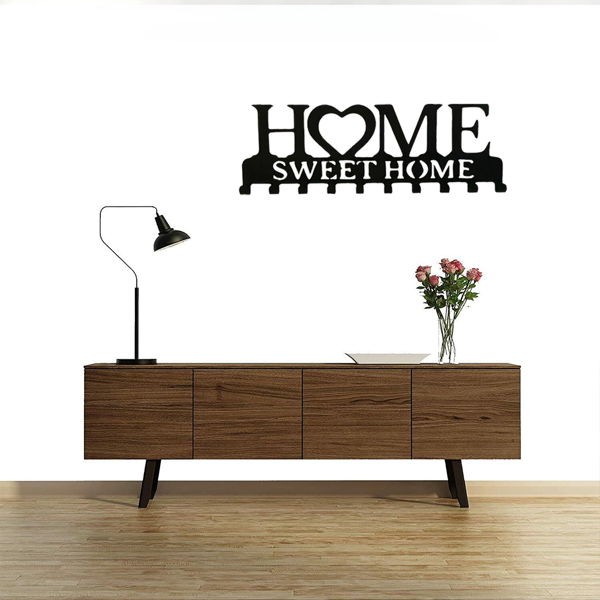 复古金属钥匙架壁挂式乡村入口收纳手工铁钩怀旧家装坚固的钥匙收纳走廊墙面装饰非常适合您的入口或大厅（TikTok、temu下自提）-78