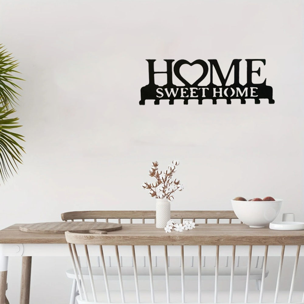 复古金属钥匙架壁挂式乡村入口收纳手工铁钩怀旧家装坚固的钥匙收纳走廊墙面装饰非常适合您的入口或大厅（TikTok、temu下自提）-70