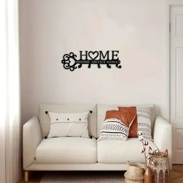 神奇的1件金属墙装钥匙夹，有5个挂钩。这个壁挂，这是一个钥匙夹壁挂，时尚的家用衣架，毛巾架，结合功能和装饰提升你的家（TikTok、temu下自提）-20