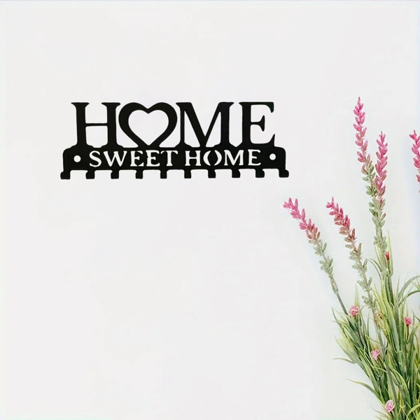 复古金属钥匙架壁挂式乡村入口收纳手工铁钩怀旧家装坚固的钥匙收纳走廊墙面装饰非常适合您的入口或大厅（TikTok、temu下自提）-51