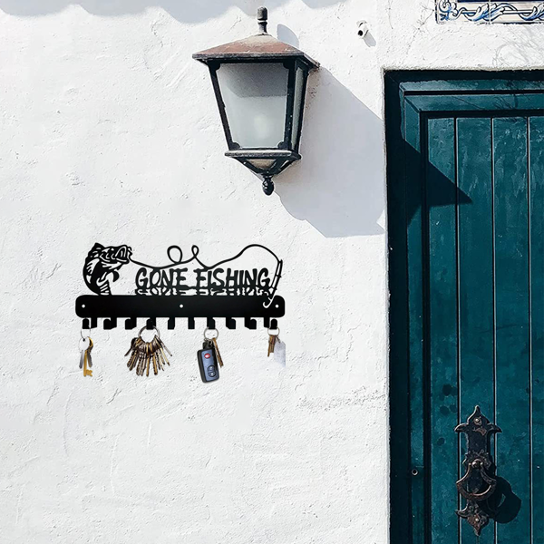 1个，可爱的鱼形钥匙架，带钩子，用于存储-固体金属支架，非常适合节省空间的组织，实用钩子。（TikTok、temu下自提）-21