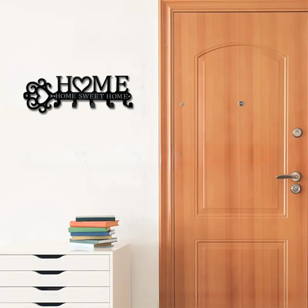 神奇的1件金属墙装钥匙夹，有5个挂钩。这个壁挂，这是一个钥匙夹壁挂，时尚的家用衣架，毛巾架，结合功能和装饰提升你的家（TikTok、temu下自提）-29