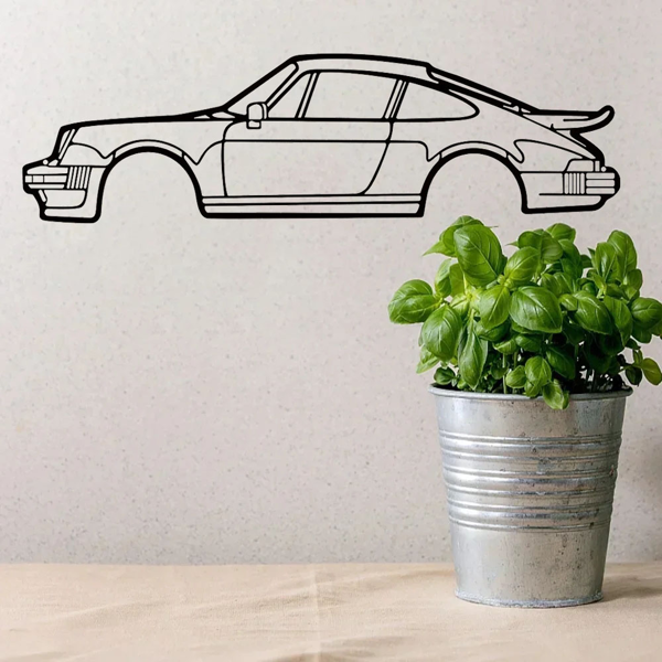 引人注目的墙壁装饰艺术：创意金属铁艺术线911涡轮跑车壁挂。这款居家艺术墙面装饰挂件，以墙面雕塑的形式，为您的空间增添一抹汽车魅力和现代风格。（TikTok、temu下自提）-27