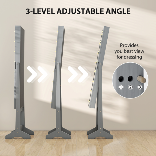 独立式镜面珠宝储物柜-7