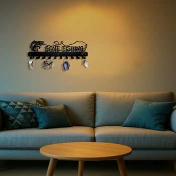 CIFbuy 黑色金属壁挂钩装饰品：1 件，时尚设计，适合物品整理，能营造整洁且时尚的空间，适用于卧室和浴室的墙面装饰。多功能挂钩。（TikTok、temu下自提）