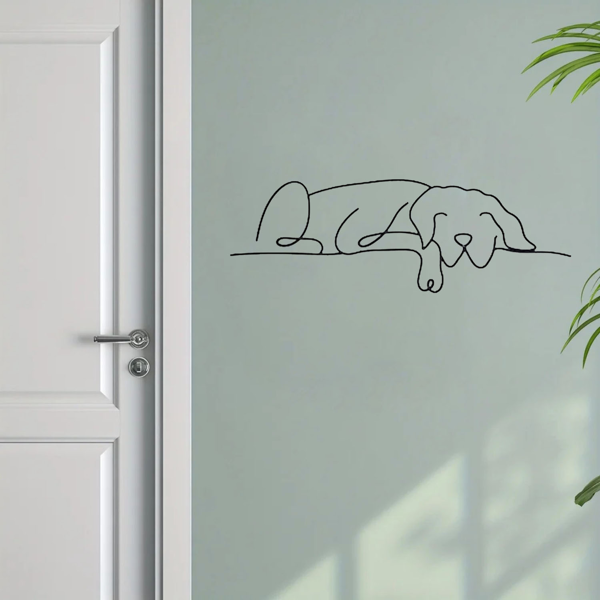 1 件极简主义金属狗墙面装饰品，融合吉特罗与波西米亚风格，适配客厅、卧室等多空间。兼具古典美学，可作万圣节装饰、新婚礼物与宠物爱好者礼品，满足多场景装饰需求。（TikTok、temu下自提）-16