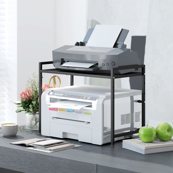 带3个挂钩的可扩展微波炉架-6