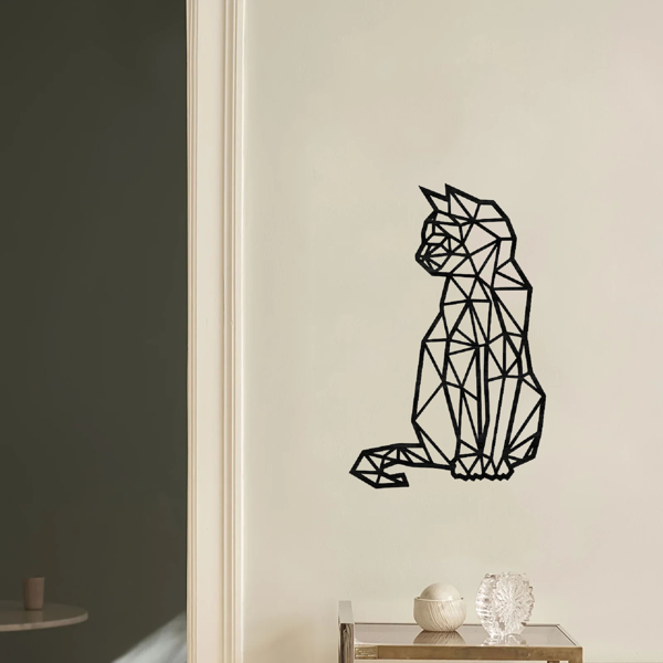 1PC手工动物金属墙面艺术，乡村铁艺内外装饰，异想天开的剪影设计，客厅、卧室、走廊，经久耐用的家居装饰（TikTok、temu下自提）-15