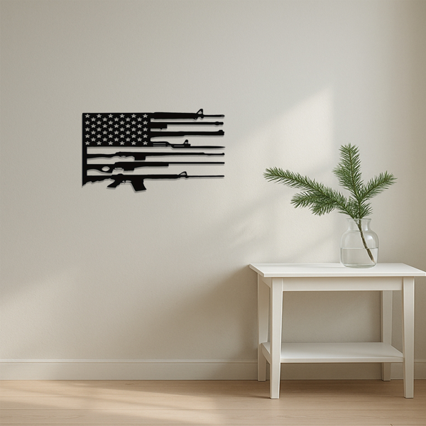 CIF购买定制美国国旗金属墙面装饰品：适合热爱爱国室内装饰的朋友们，非常适合独立日、爱国家居装饰、户外墙面装饰、国家自豪感装饰、时尚墙面艺术品、墙面雕塑。墙面雕塑（TikTok、temu下自提）-5